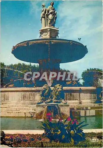 Cartes postales moderne Aix en Provence (B du R Place de la Liberation detail de la Grande Fontaine (1860)