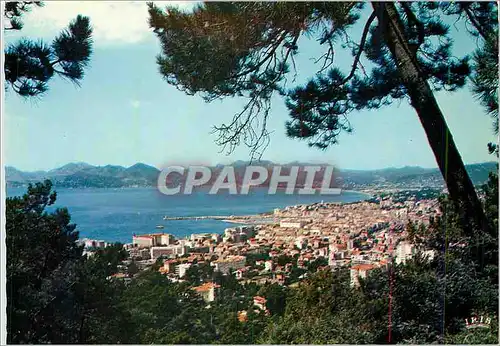 Cartes postales moderne Cannes (A Mmes) Vue d'ensemble Au loin les montagnes de l'Esterel