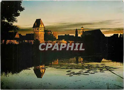 Cartes postales moderne Dinkelsbuhl die tausendjahrige Stadt Abend en der Wornitz