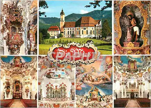 Cartes postales moderne Die Wies Eglise de pelerinage die Wies