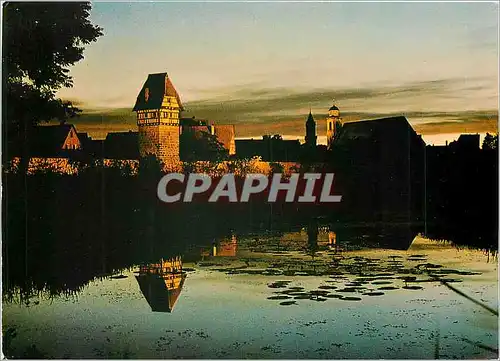 Cartes postales moderne Dinkelsbuhl die tausendjahrige Stadt Abend an der Wornitz