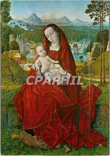 Cartes postales moderne Burgos (Catedral) La Vierge et l'enfant Memling (S XV)