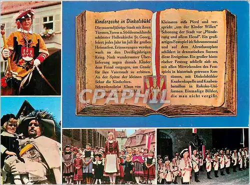 Cartes postales moderne Dinkelsbuhl Romantischen Strabe und en der Deutschen Ferienstrabe Alpen Ostsse