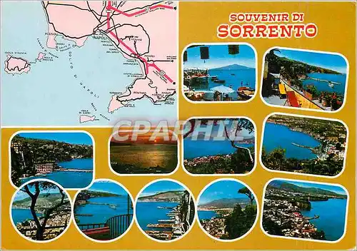 Cartes postales moderne Souvenir di Sorrento