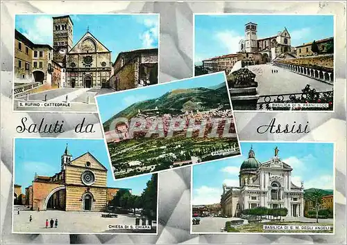 Cartes postales moderne Saluti da Assisi