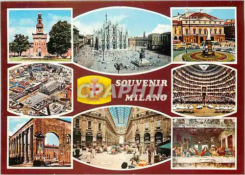 Cartes postales moderne Milano souvenir