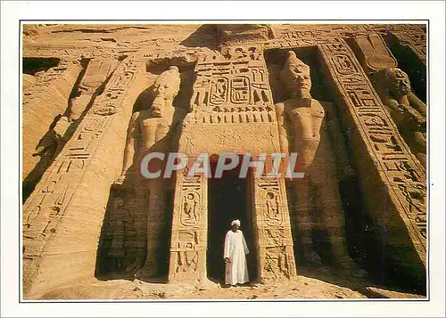 Moderne Karte Abu Simbel le temple de Nefertari
