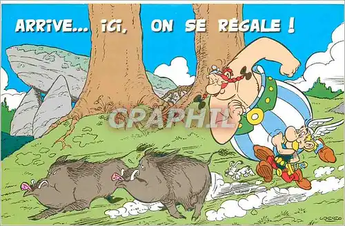 Moderne Karte Arrive ici on se Regale Asterix Obelix