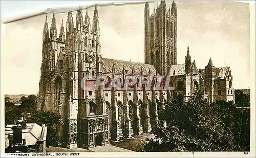 Moderne Karte Canterbury Cahtedrale South West