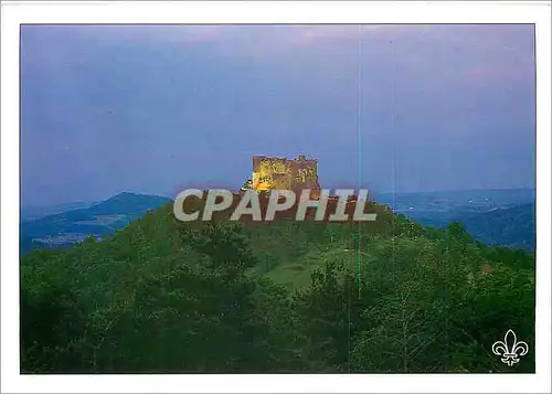 Cartes postales moderne Auvergne Le chateau de Murol illumine (XIIIe s)