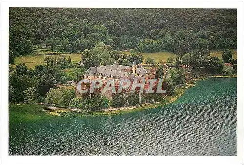 Moderne Karte Hautecombe l'abbaye cernee par le lac du Bourget