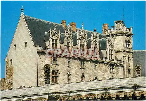 Moderne Karte Nantes (Loire Atlantique) Le chateau de Ducs de Bretagne