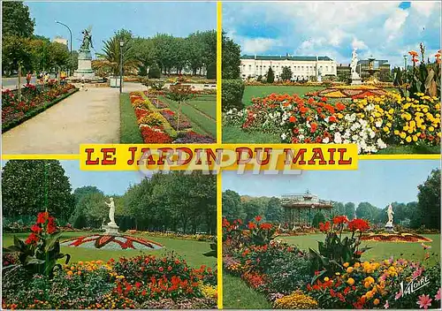Cartes postales moderne Angers (Maine et Loire) Divers aspects du jardin du mail