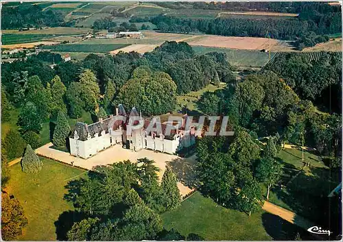 Moderne Karte Nueil sur Layon (M et L) Chateau de la Grise vue aerinne