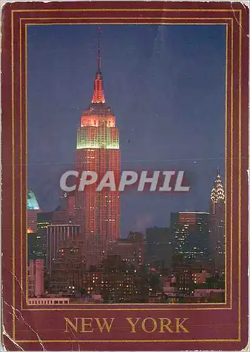 Cartes postales moderne New York CITY magnificent view of the Empire State Bulding at Night