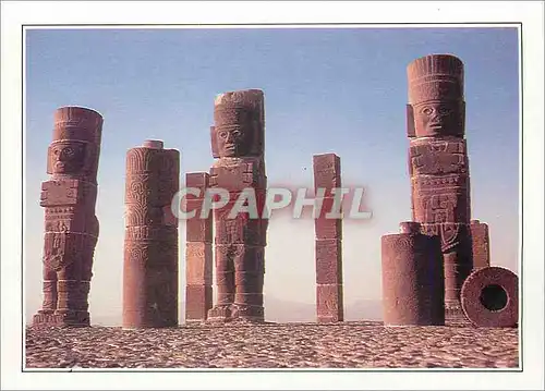 Cartes postales moderne Mexico Tula Guerriers tolteques en basalte