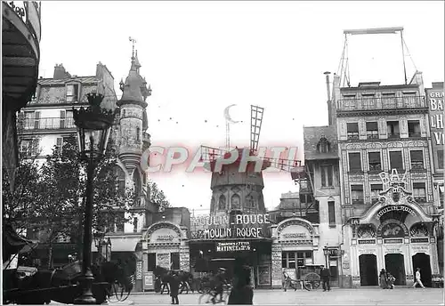 Cartes postales moderne Paris Place Blanche le Moulin Rouge