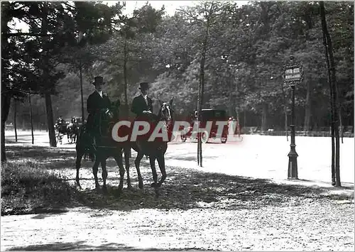 Moderne Karte Paris a cheval au bois de Boulogne