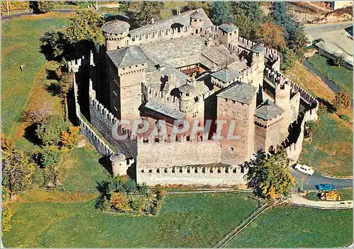 Cartes postales moderne Valle d'Aosta Vue aerienne du chateau de Fenis 547 m (XIVs)