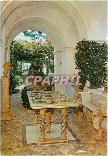 Moderne Karte Anacapri Villa sa n Michelle Hermes et table byzantine