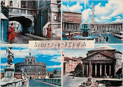 Cartes postales moderne Salluti da Roma Piazza S Pietro