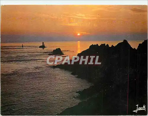 Moderne Karte Couleurs de Bretagne Crepuscule a la Pointe du Raz