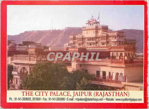 Cartes postales moderne The ciry Palace Jaipur (Rajasthan)