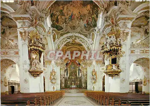 Cartes postales moderne Einsiedein Inneres der Klosterkirche