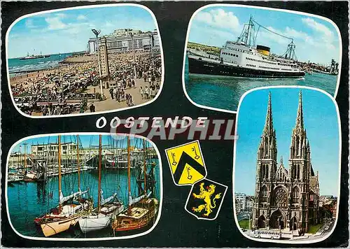 Cartes postales moderne Oostende Bateau Paquebot