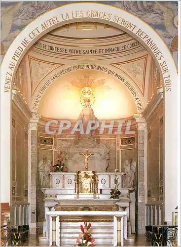 Moderne Karte Notre Dame de la Chapelle miraculeuse