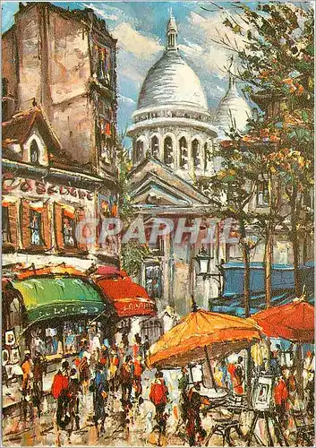 Cartes postales moderne Paris la Place du Tertre