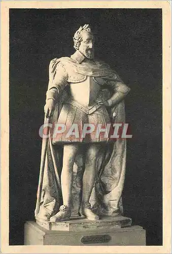 Cartes postales moderne Musee du Louvre (Salles de Sculpture Francaise du XVIIe s) Barthelemy Tremblay Statue de Henri I