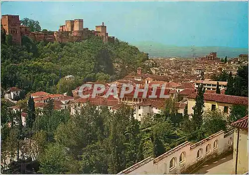 Cartes postales moderne Granada Vue partielle de la Alhambra