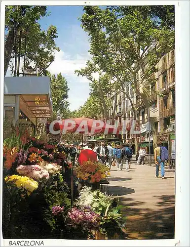 Cartes postales moderne Barcelona La Rambla