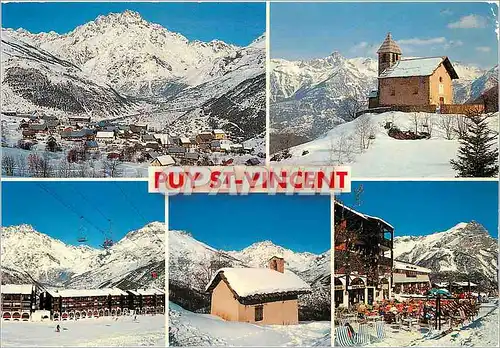 Cartes postales moderne Les Hautes Alpes Puy St Vincent les Pres (1400 2700 m) Vues sur las station