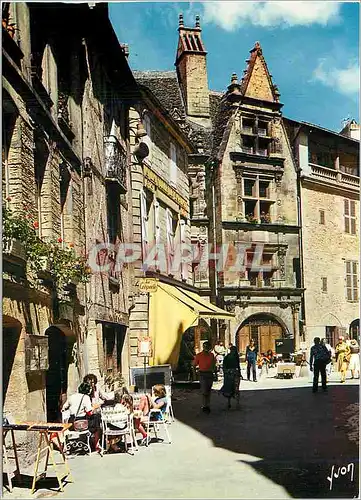 Moderne Karte Sarlat (Dordogne) Capitale du Perigord Noir Une tres jolie sur la maison natale d'Etienne de la
