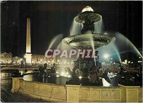 Moderne Karte Paris La Place de la Concorde