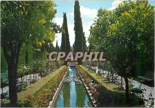 Cartes postales moderne Granada Jardines del Generalife