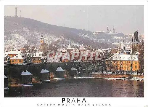 Moderne Karte Praha Karluv most a mala Strana