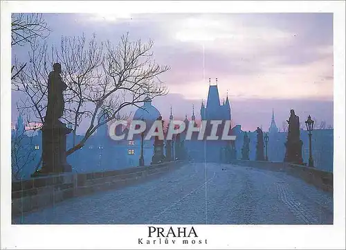 Moderne Karte Praha Karluv most a mala Strana