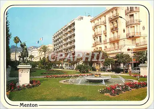 Cartes postales moderne Reflets de la Cote d'Azur Menton Les jardins Bioves