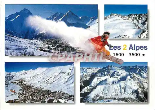 Cartes postales moderne Les 2 alpes 1600 3600 m