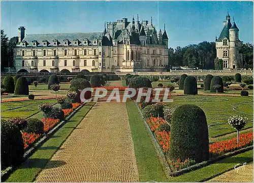 Cartes postales moderne Les chateaux de la Loire Chenonceau (Indre et L) le chateau et la tour des marques