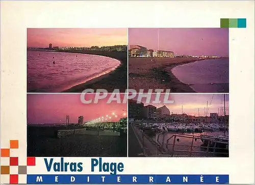 Moderne Karte Au bords de la mediterranee Valras Plage (Herault)