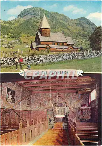 Cartes postales moderne Norge Rodal Stavkirke