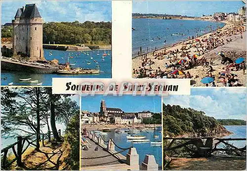 Moderne Karte Souvenir de Saint Servan