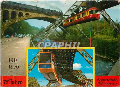 Cartes postales moderne Schwebebahn Wuppertale 75 jahre Train