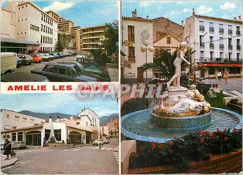 Moderne Karte Amelie les Bains Perle des Pyrenees alt 230 m Station thermale et climarique Ete Hiver les therm