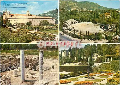 Cartes postales moderne Nice Cote d'Azur French Riviera Le Monastere les arenes vestiges romains les Jardins