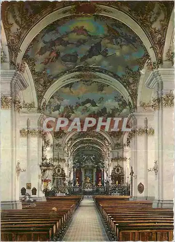 Moderne Karte St Gallen Inneres der Klosterkirche